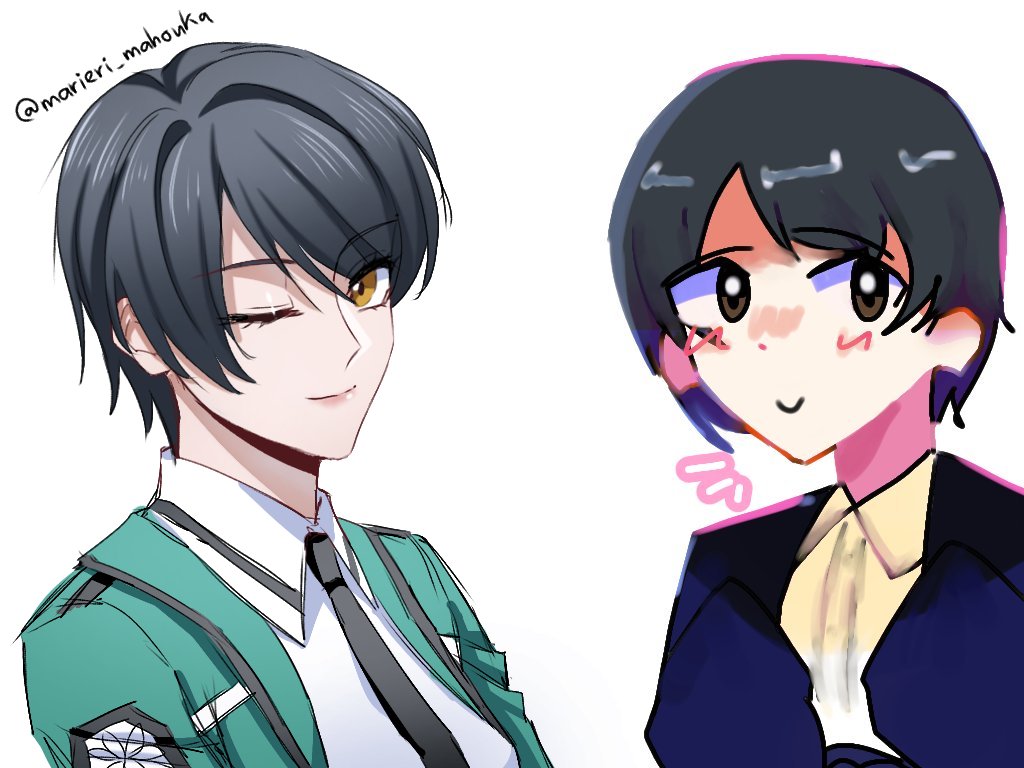 Watanabe Mari fanart collab with @raymondsfan1 🥺! It was really fun! 💖✨💖✨
#mahouka