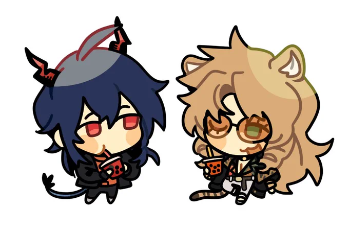 some chenswire comms i got this year happy chenswiremas (artist handles in alt) 