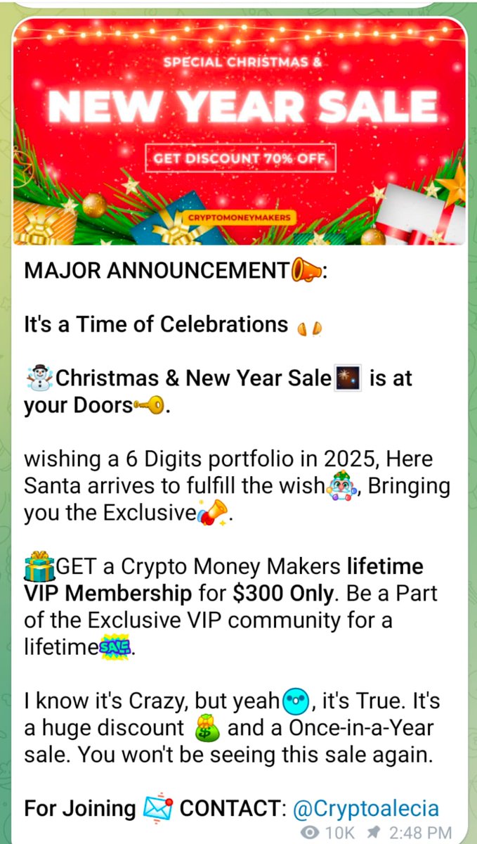 AleciaCrypto's tweet photo. Yesterday's $W Done &amp;Dusted🙂✔️

Congratulations 🥳 my VIPs for 56% of Profits in a single Call. Nice!!🆒

Now you can also become a part of our VIP👑Community by taking the benefit of Huge sale🛍

For Joining in &amp; taking Benefit of the Offer ✉️ https://t.co/0f9BcRJmki #Bitcoin https://t.co/5Fc6dHPu5T