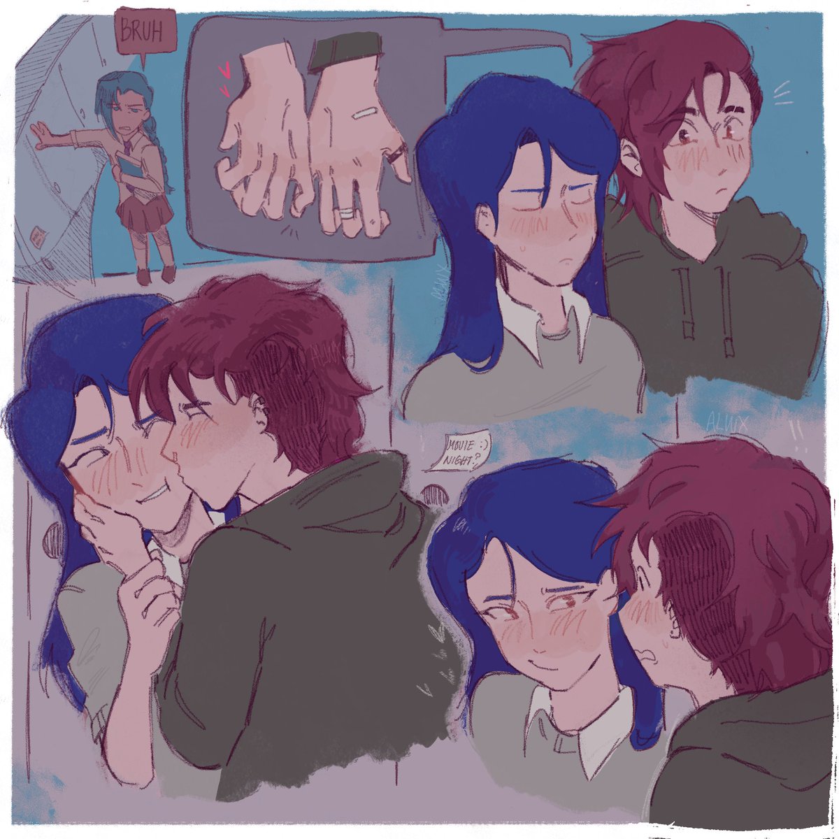 alwxnico's tweet photo. That one hallway couple #ArcaneSeason2 #Caitivi #caitvifanart #Arcane https://t.co/wkd0Ev9mLp