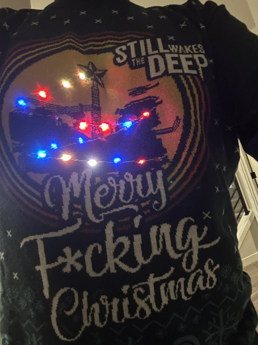 Shoutout to <a href="/WeAreSecretMode/">Secret Mode</a> for the rad Xmas sweater! Happy holidays!