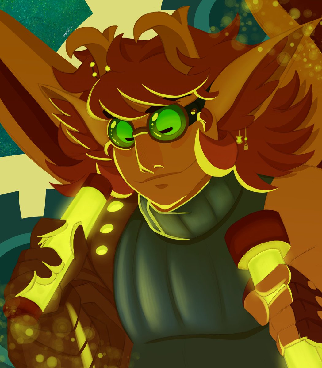 Secret Santa for <a href="/del_mal_doodles/">Mal ☆ Find me on 🟦☁️ ☆🍉</a> / MaliciousCompliance of their char Inno! This was a fun little flatcolour experiment~