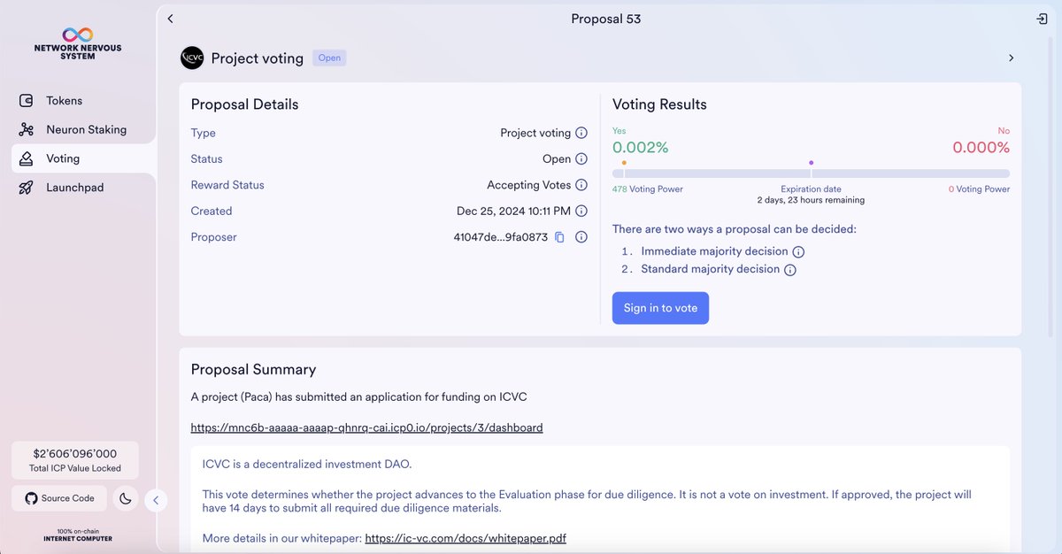 $ICP our <a href="/icvcofficial/">ICVC</a> application has been sent in!

The Paca team throughout 2024 has built critical ICP DeFi infrastructure featuring our core 3 products:

- PacaPump (Pumpfun of ICP)

- PacaBot (BonkBot of ICP) <a href="/PacaBotICP/">PacaBot</a> 

- AlpacaFi mobile app (Coinmarketcap of ICP)

Help