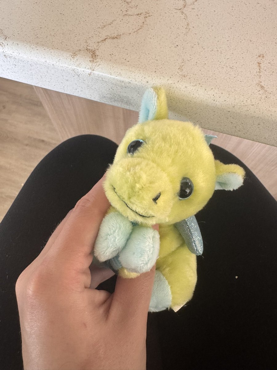 wife brought me this dragon from the gas station when she went to get milk I’m going to name him jesus ❤️
