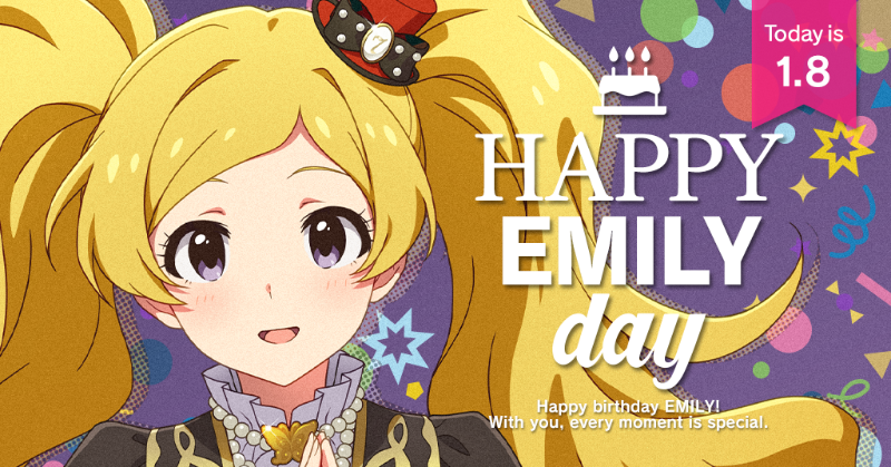 imasml_theater's tweet photo. 本日はエミリーちゃんの誕生日です！
劇場のホワイトボードに昴ちゃんと亜美ちゃんと麗花さんと歩ちゃんとひなたちゃんがメッセージを書いてくれましたよ♪
みんなで頑張って、エントランスも飾り付けちゃいました！
プロデューサーさんも一緒にお祝いしてくださいね♪
#ミリシタ https://t.co/ExptxNNPgd