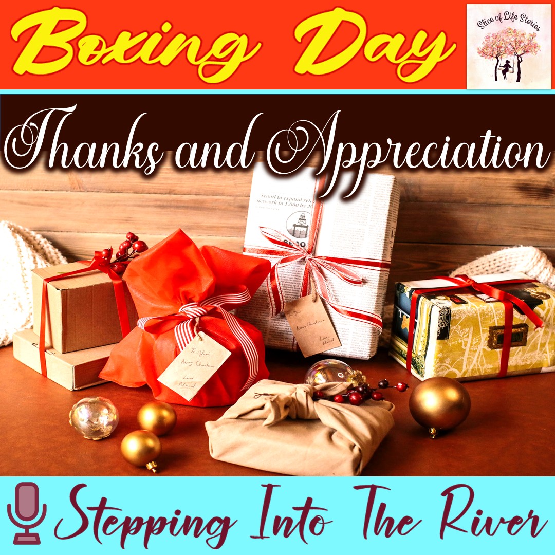sliceoflife466's tweet photo. Boxing Day with 🎙 Stepping Into The River

▶ https://t.co/kbpJe0yDDT

#fathersfriend #bachelor #encyclopedia #childhood #maritalbliss #conferences #story #boxingday #boxingdayfun #boxingdaysale #yearendsales #postchristmasshopping #smallgifts #tokenofappreciation #thanks https://t.co/nEuFU8mAVN