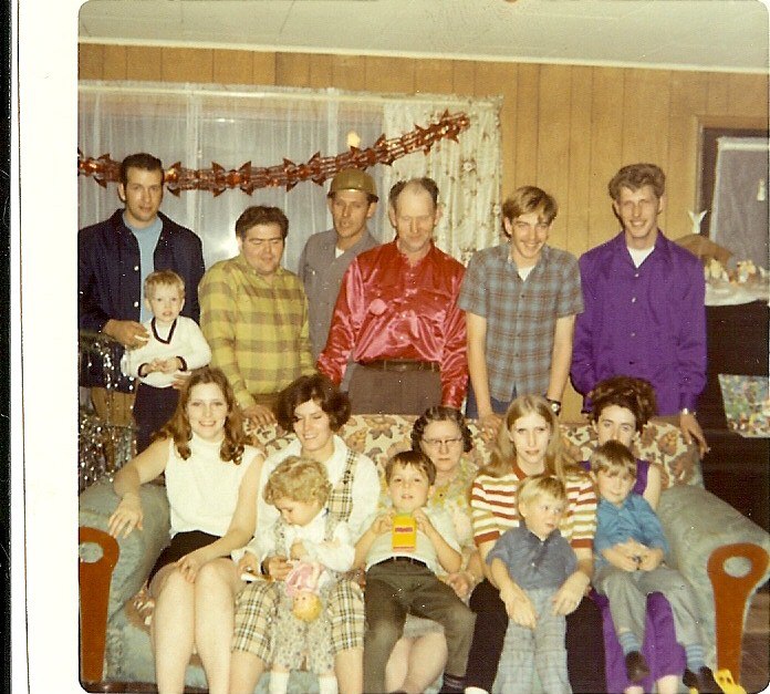 DedBytes's tweet image. A throwback to my younger days. I'm one of the kids sitting on a lap. Take a guess, and Merry Christmas everyone!