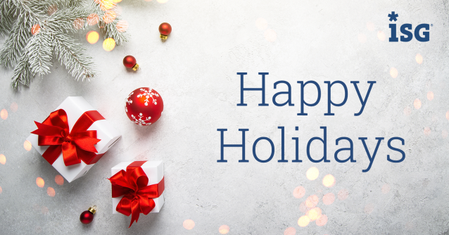 BurkeJP2's tweet photo. ISG extends warm wishes to you and your family for a wonderful holiday season and a New Year filled with peace and cheer. https://t.co/YwV3PBOXM4 https://t.co/ifGvsz662D