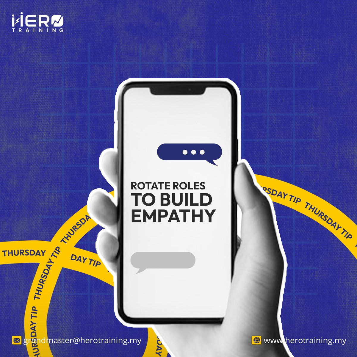 herotraining151's tweet photo. Switching roles occasionally can improve understanding ➡️ within #teams. When members experience different #responsibilities,👷 they build empathy and stronger #collaboration. 💼
#EmpathyInTeams #RoleRotation #HeroTraining #StrongerTogether https://t.co/TDGo2QGgrB