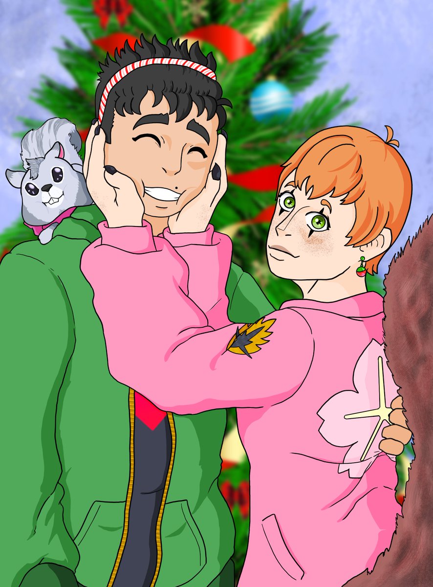 GreenArt18's tweet photo. Finished my spidersona's Christmas pic!
LOVE hoe it came out!
Merry Christmas you guys! Happy Hanukah! Happy Kwanzaa and Happy New year!!

#StaticSquirrel #spidersona #spiderOC #MarvelComics #MerryChristmas #HAPPYHOLIDAYS #NewYear2025 https://t.co/CxSkjSpqe3