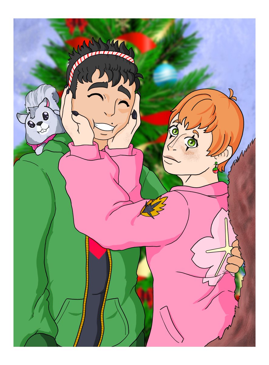 GreenArt18's tweet photo. Finished my spidersona's Christmas pic!
LOVE hoe it came out!
Merry Christmas you guys! Happy Hanukah! Happy Kwanzaa and Happy New year!!

#StaticSquirrel #spidersona #spiderOC #MarvelComics #MerryChristmas #HAPPYHOLIDAYS #NewYear2025 https://t.co/CxSkjSpqe3