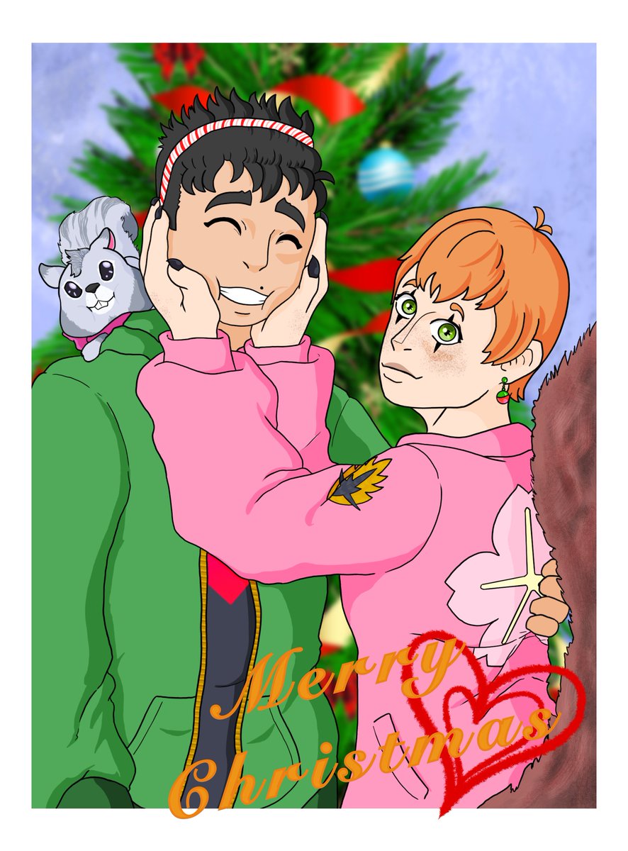 GreenArt18's tweet photo. Finished my spidersona's Christmas pic!
LOVE hoe it came out!
Merry Christmas you guys! Happy Hanukah! Happy Kwanzaa and Happy New year!!

#StaticSquirrel #spidersona #spiderOC #MarvelComics #MerryChristmas #HAPPYHOLIDAYS #NewYear2025 https://t.co/CxSkjSpqe3