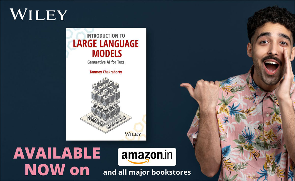 Wiley India (@wileyindiapl) on Twitter photo Unveiling our latest release: "Introduction to Large Language Models: Generative AI for Text" by Tanmoy Chakraborty.
Perfect for AI enthusiasts, developers, and anyone eager to explore the cutting-edge of technology!
Get your copy today: amzn.to/4gvlboy
<a href="/Tanmoy_Chak/">Tanmoy Chakraborty</a> Unveiling our latest release: "Introduction to Large Language Models: Generative AI for Text" by Tanmoy Chakraborty.
Perfect for AI enthusiasts, developers, and anyone eager to explore the cutting-edge of technology!
Get your copy today: amzn.to/4gvlboy
<a href="/Tanmoy_Chak/">Tanmoy Chakraborty</a>