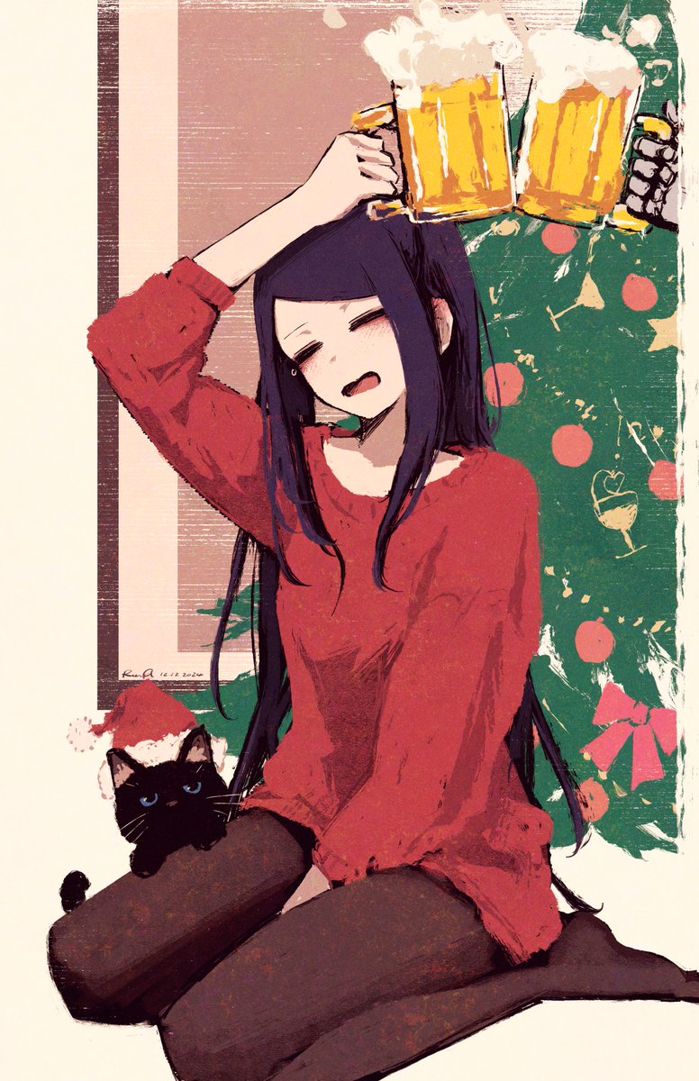 rnna_7's tweet photo. Jill 🍻🎄

#DailyVA11HALLA #va11halla #MerryChristmas https://t.co/nUQc3WEGEW