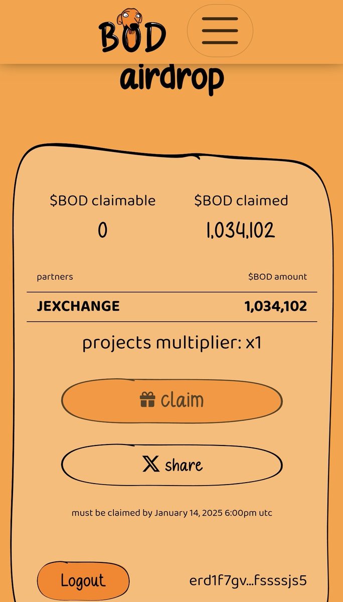 magidsoudeni's tweet photo. @JEXchangeDefi Thanks @JEXchangeDefi, $BOD https://t.co/2XuEraLJ40