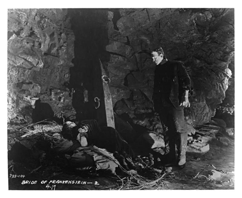 Rare still from a deleted scene of Bride of Frankenstein 1935