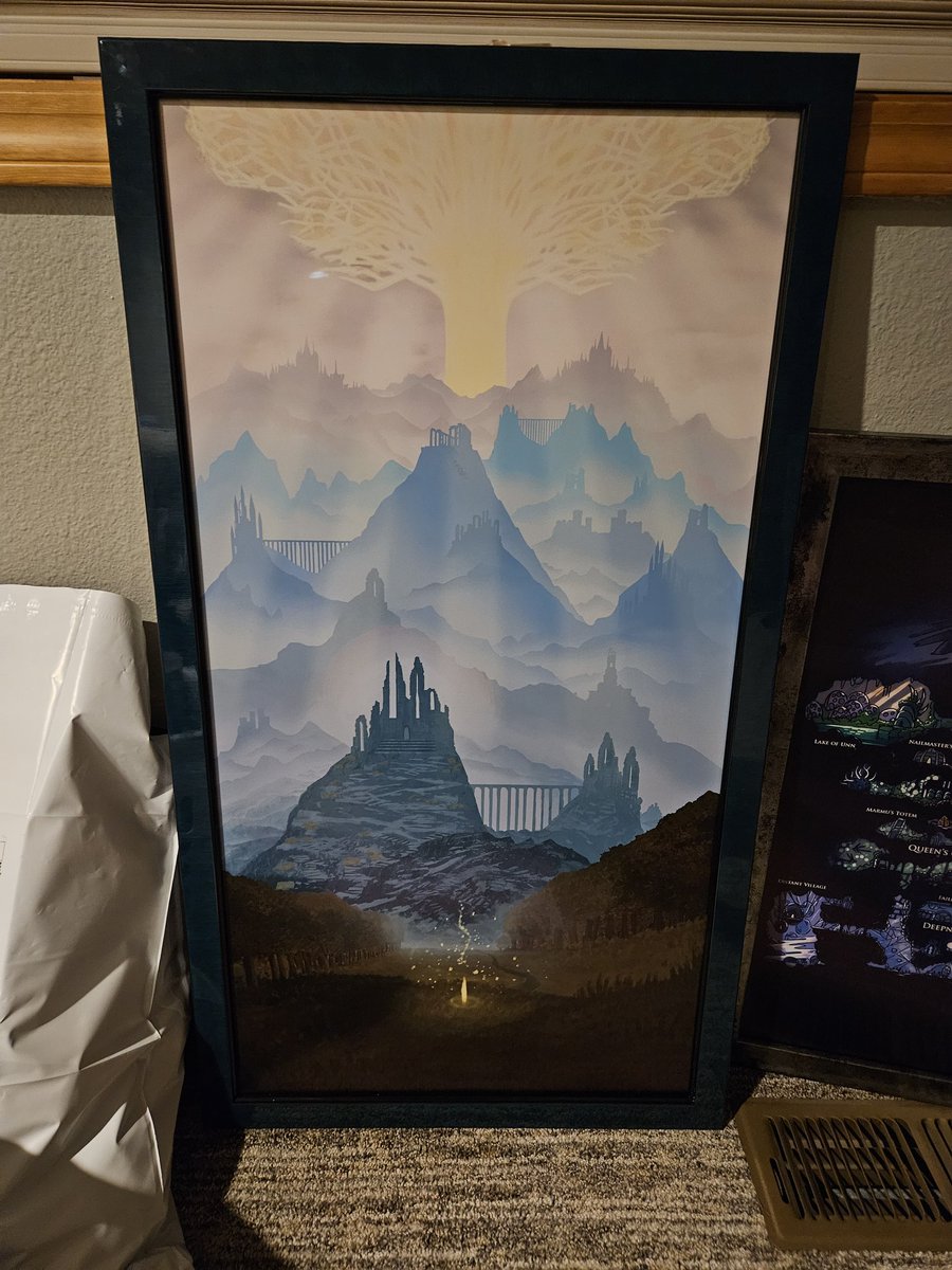 My mom snagged a couple of my posters and framed them for gifts, they turned out so cool 😭