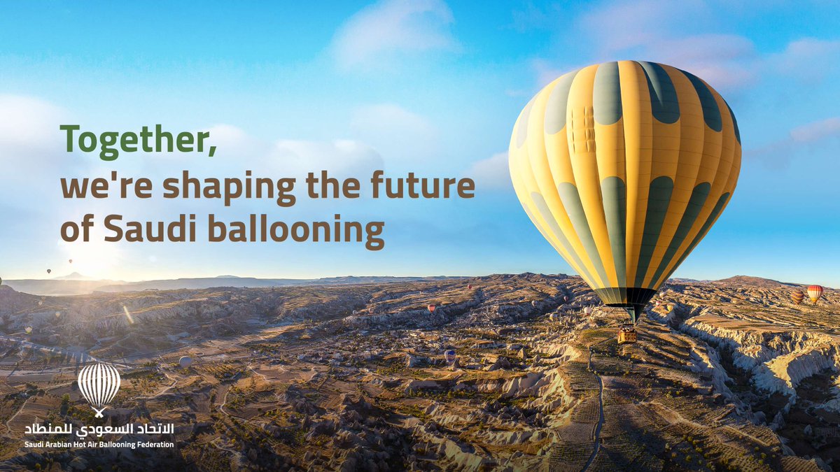 BallooningFED's tweet photo. Through strategic partnerships, we’re empowering the Kingdom of Saudi Arabia to reach new heights in the world of ballooning. Together, we’re shaping the future of this thrilling sport and elevating the Kingdom’s global standing ✨ 
#saudiballooning https://t.co/71gs0nxw31
