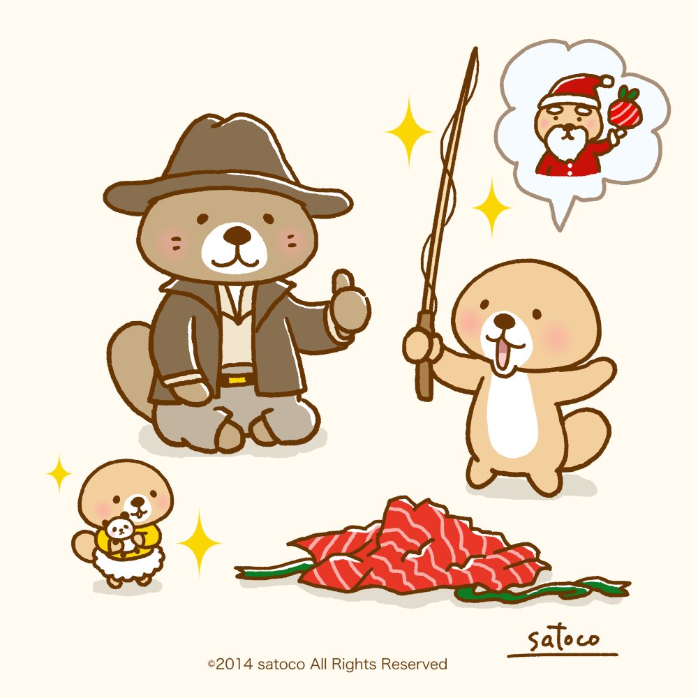 satoco＠突撃！ラッコさん(・(ᴥ)・) on X: クリスマスの朝🎄✨ サンタさんには会えなかったけど枕元にプレゼントが✨🎅🎁  父ちゃんも冒険から帰ってきてとっても嬉しいクリスマスになりました🎄✨ 父ちゃんお帰りなわけよ❤️ (・(ᴥ)・)(•(ᴥ)•)🐼  ▽最新情報はコチラ ...