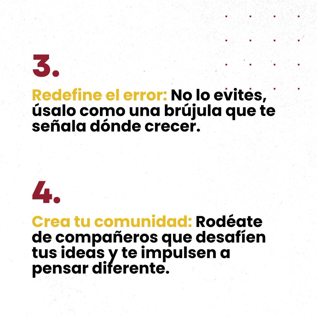 ucoidep's tweet photo. 🎓✨ Propósitos para un 2025 épico en tu máster o doctorado:

1️⃣ Haz preguntas que te apasionen.
2️⃣ Encuentra equilibrio entre avanzar e inspirarte.
3️⃣ Ve el error como una brújula para crecer.
4️⃣ Rodéate de mentes que te desafíen.
5️⃣ Piensa en el impacto de tu trabajo. https://t.co/F9jyDEhI2f