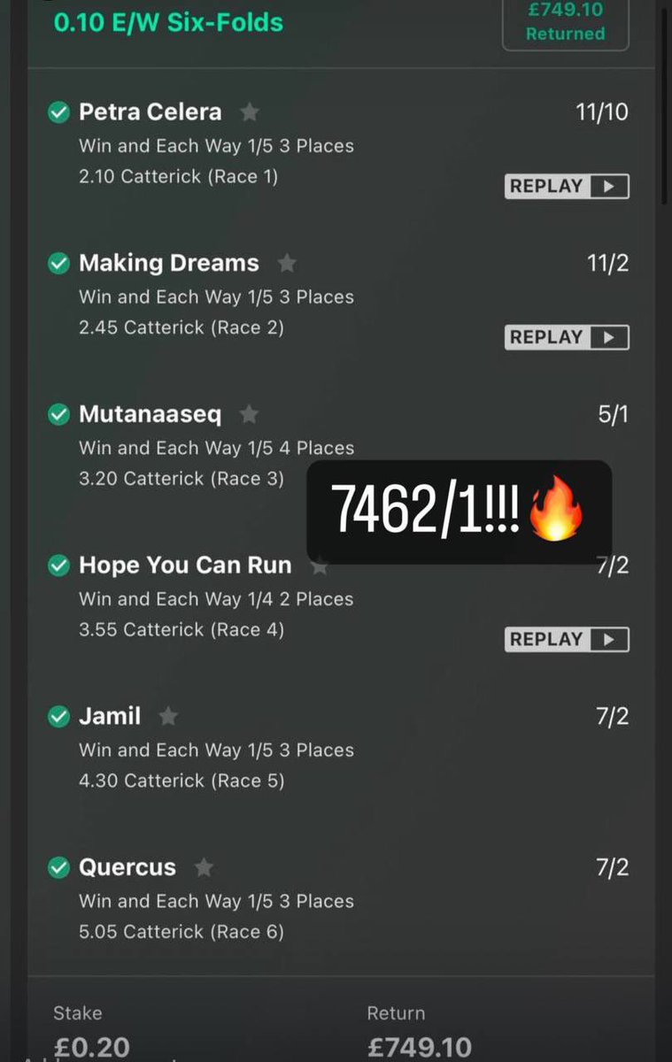 Jonathan_HRT21's tweet photo. OMG Check out today HUGE acca 👇 

- https://t.co/n2N865RNgO

I'm posting it in my telegram for FREE!

Over £500 in Free Bets🏆🏆🏆 
Here's my link - https://t.co/KFYoU5FTUF
Loads of different bookies on there!
🔞|begambleaware

USA Racing Group always killing it guys 1499/1 landed!! - https://t.co/3s92gcDtOq