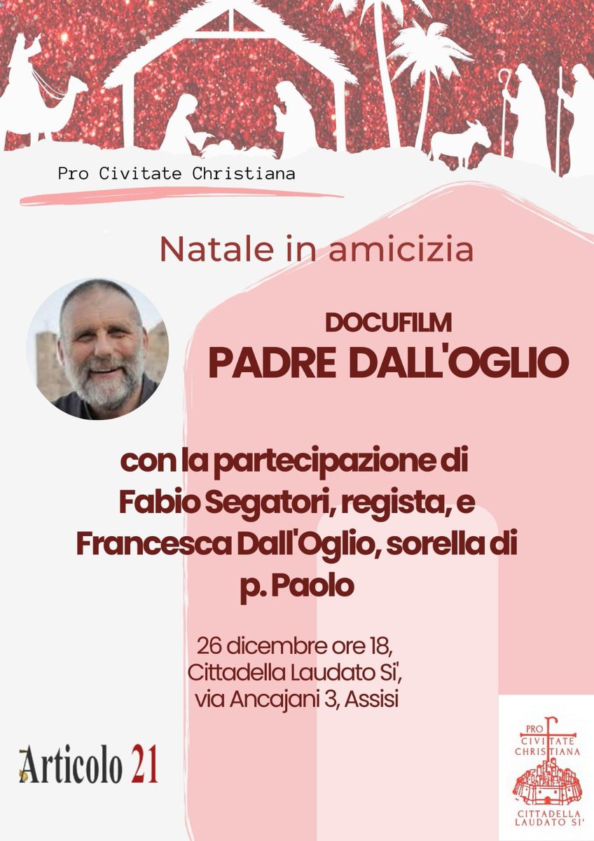 Stasera in Cittadella Laudato si'