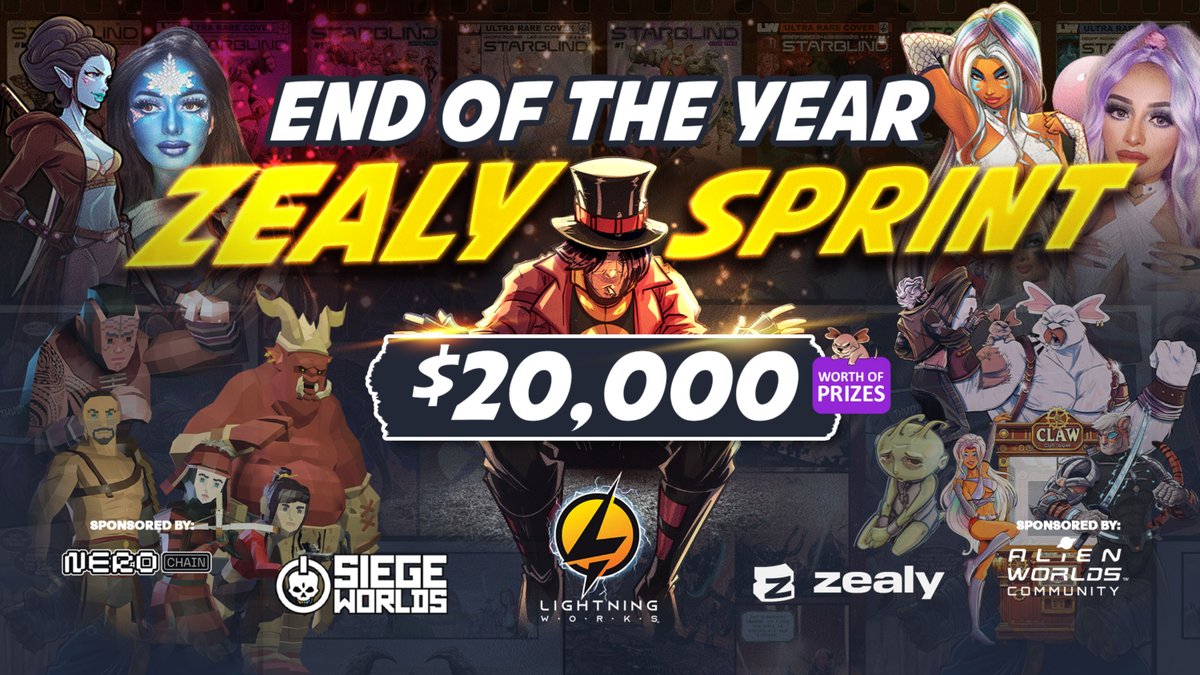 End of Year Zealy Campaign is LIVE! 🌩️

Sponsored by <a href="/Nerochain_io/">NERO Chain</a> and the Alien Worlds community!

💰 $20,000 worth of rewards up for grabs!
🏆 Top 200 winners will take home incredible prizes, with bonus rewards added to the prize pool as we go along the way!

How to join the