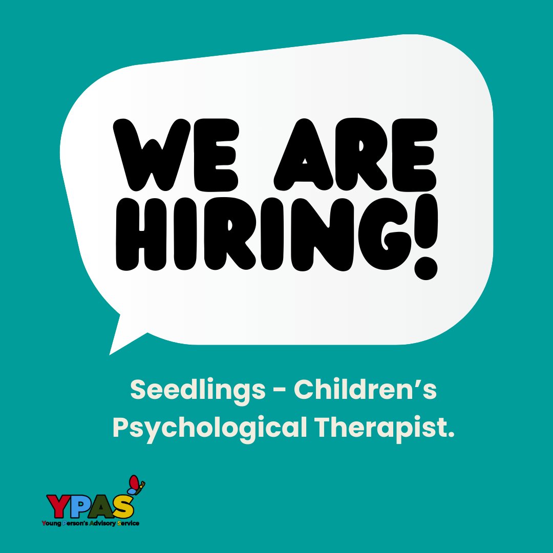 YPASLiverpool's tweet photo. 📢YPAS is seeking children’s therapist to join its national award-winning Liverpool Primary school therapeutic service for children aged 5-11 years. 

To request an application pack email ➡️recruitment@ypas.org.uk quoting ref #:SCT2025 

#Recruitment #YPAS https://t.co/p4hBCsdvuN