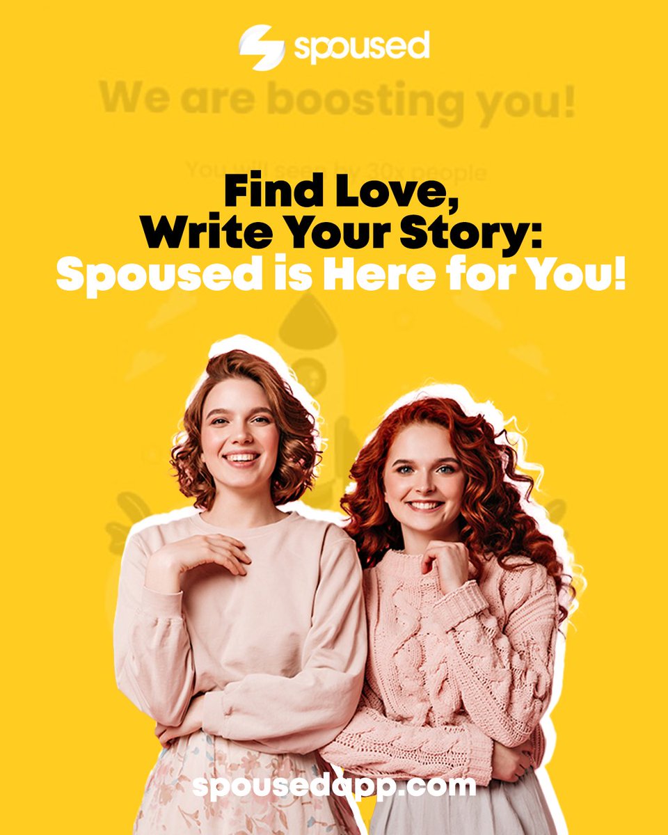 spousedapp's tweet photo. 💛 Find love and meaningful connections with Spoused!

📲 Download on Google Play or the App Store, or visit https://t.co/hJY65Ogp93. Love starts here! 🌟

#findlove #meaningfulconnections #spousedapp #lovestory https://t.co/P3RjyiQG9C