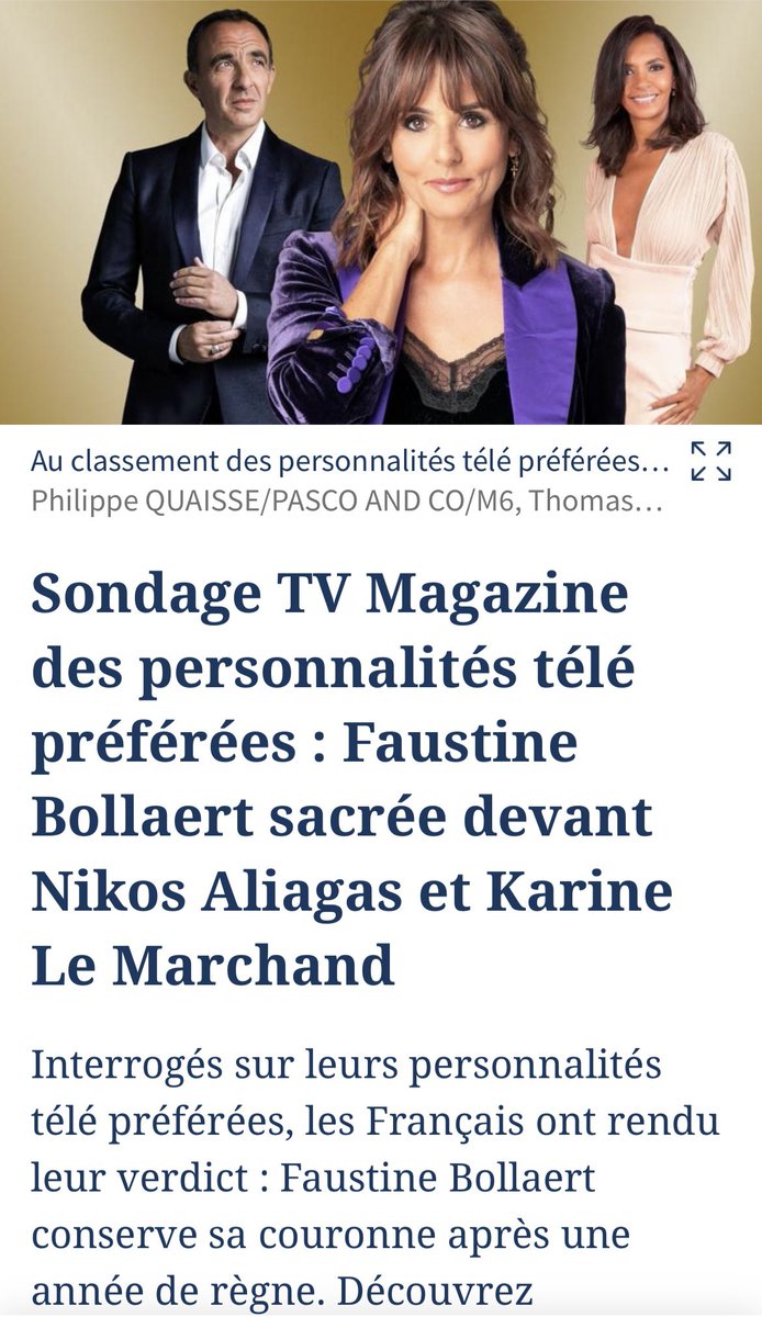 benjamin_boiron's tweet photo. 2 personnalités du @M6Groupe dans le TOP 3 des animateurs préférés des français selon @TVMAG @Le_Figaro 
Et 4 dans le TOP 6 🥇🥇🥇🥇soit 66% issus du Groupe @M6 
Le 6 c’est la vie ❤️❤️ @FaustineFB @KarineLMOff @cyril_lignac, Philippe Etchebest https://t.co/niSLutoUpF
