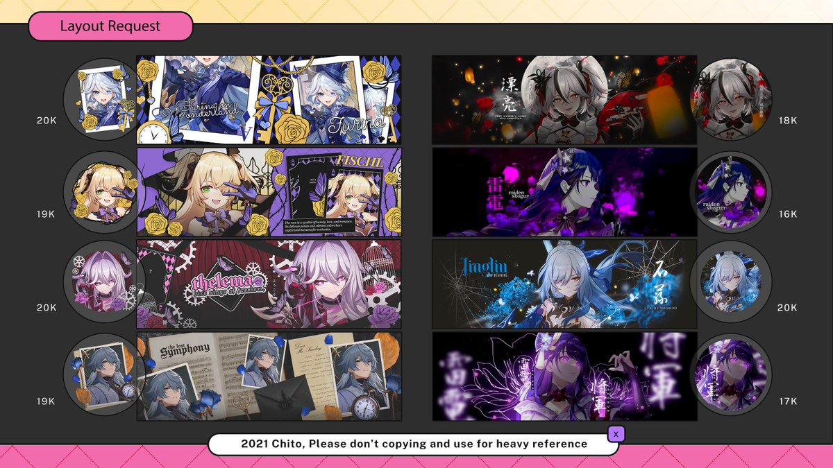 cheeydar's tweet image. boleh bantu repostnya? terima kasih!

Halo! hari ini chito kembali open req untuk layout sampai 29 Desember. Untuk lihat katalog dan TNC-nya ada di sini yah chitollection.uwu.ai, payment bisa via qris &amp;lt;3.

#zonauang