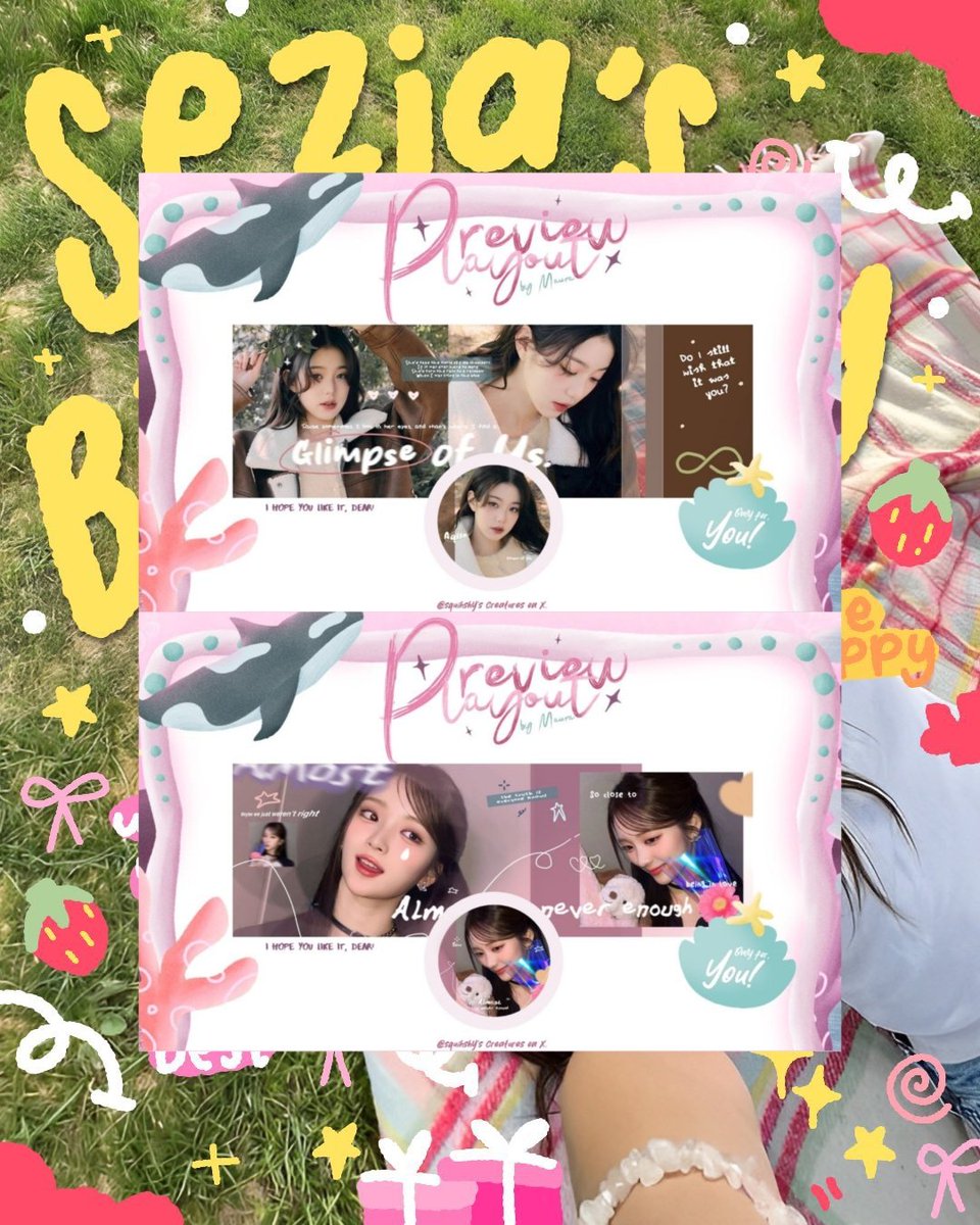 Any interaction would be appreciated!🫧🩷

Hi! Dalam rangka ulang tahun Sezia <a href="/wonderlustne/">Seziaᡣ𐭩 ྀིྀ</a> ada 6 FREE LAYOUT BY REQUEST yang bisa diclaim malam ini! #dirgahayusezia

⏰️ 19.30 WIB
🍹 DM ke <a href="/cocjle/">Mora</a>

Untuk TNC dibawah ini #zonauang #zonaba