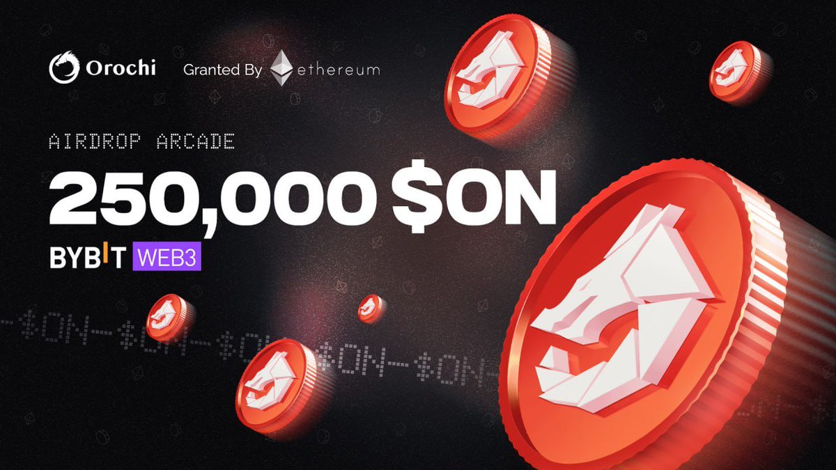 Orochi Network (@orochinetwork) on Twitter photo The largest airdrop of Orochi Network is on <a href="/Bybit_Web3/">Bybit Web3</a> Airdrop Arcade now 🐉
💰Airdrop Pool: 250,000 $ON
⏰ Dates: Dec 23, 2024 - Jan 23, 2025
Get in, get $ON, claim it here:
bybit.com/en/web3/airdro… The largest airdrop of Orochi Network is on <a href="/Bybit_Web3/">Bybit Web3</a> Airdrop Arcade now 🐉
💰Airdrop Pool: 250,000 $ON
⏰ Dates: Dec 23, 2024 - Jan 23, 2025
Get in, get $ON, claim it here:
bybit.com/en/web3/airdro…