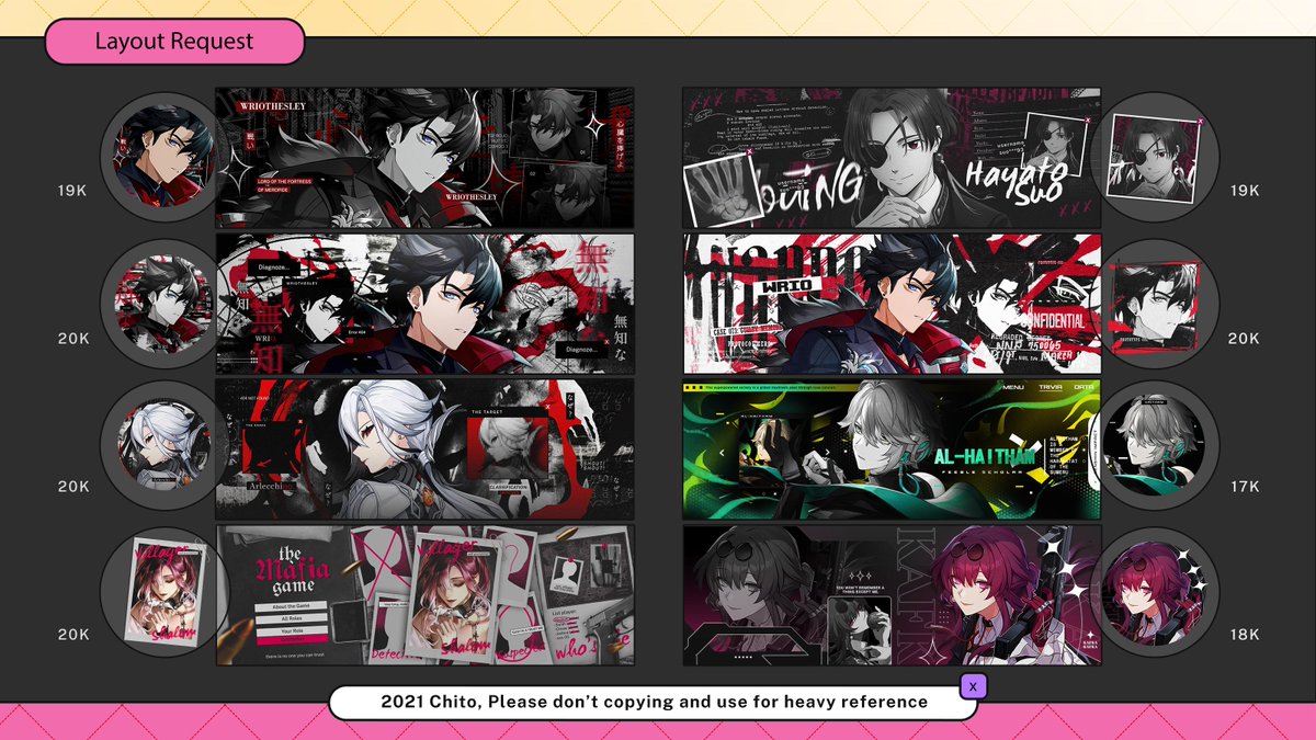 cheeydar's tweet image. boleh bantu repostnya? terima kasih!

Halo! hari ini chito kembali open req untuk layout sampai 29 Desember. Untuk lihat katalog dan TNC-nya ada di sini yah chitollection.uwu.ai, payment bisa via qris &amp;lt;3.

#zonauang