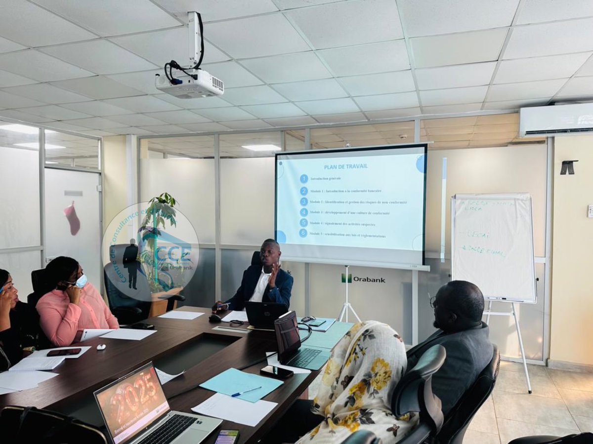 CCE_Guinee's tweet photo. Ce matin, nous avons démarré la formation des travailleurs de Orabank en Conformité bancaire dans la salle de formation de l’agence Matam de cette Banque.
CCE, l’excellence au service du développement des compétences.
#CCE #ONFPP #interentreprises #Orabank https://t.co/NJXK9YDHxa