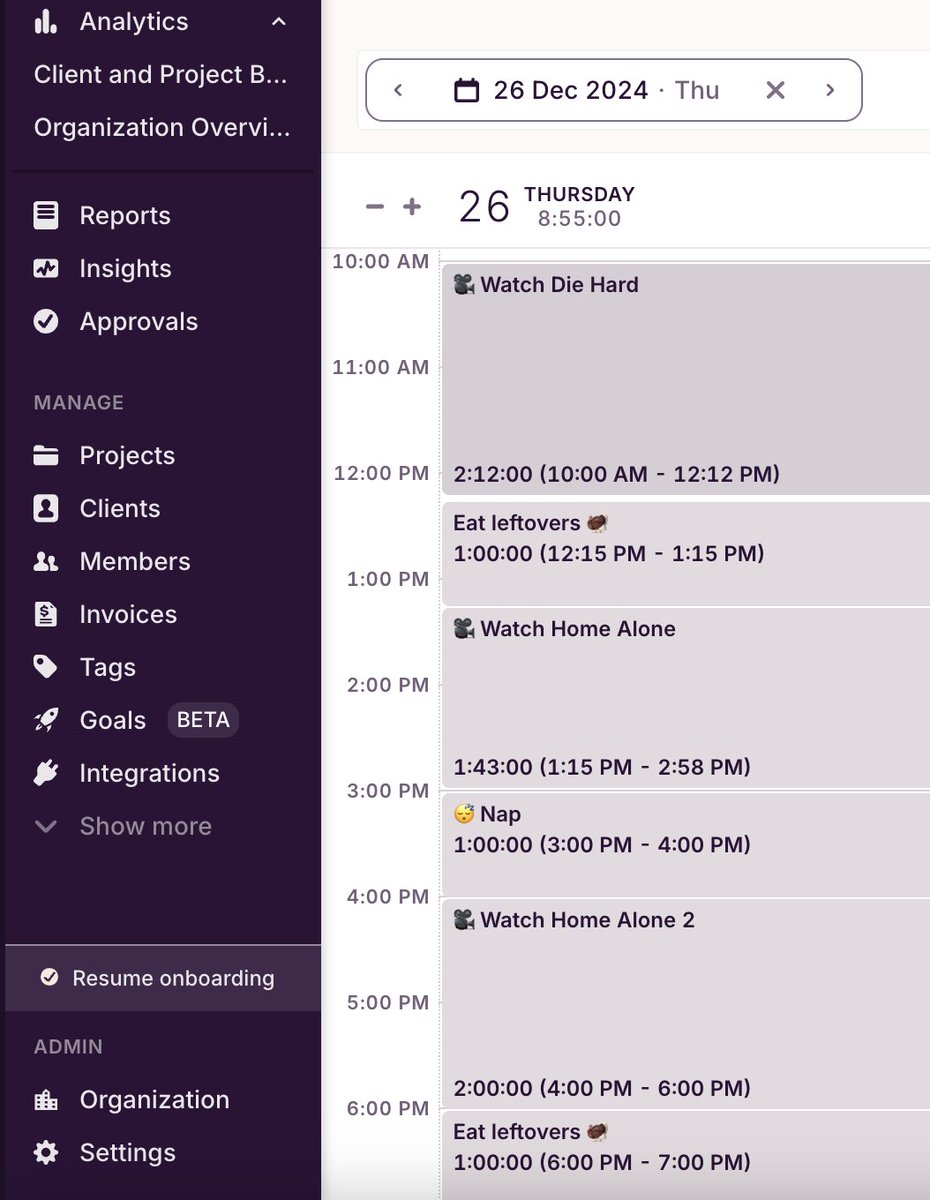 Unbeatable day ahead — planning courtesy of 𝗧𝗼𝗴𝗴𝗹 𝗧𝗿𝗮𝗰𝗸 😌