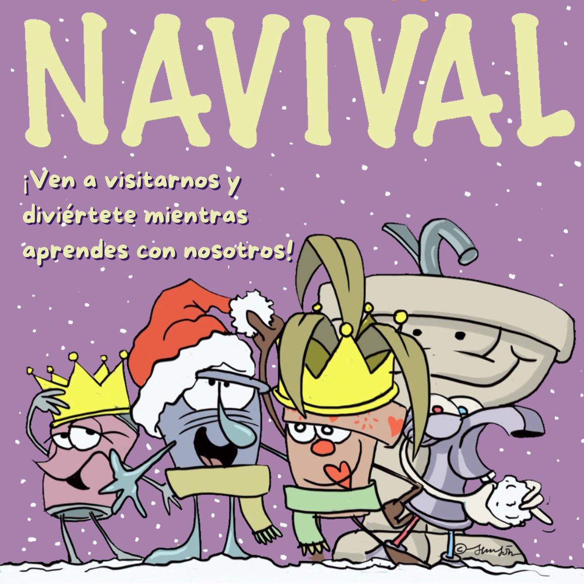 vasitomacetilla's tweet photo. 🎉Hoy arranca #NAVIVAL en @feriavalladolid . En nuestro espacio, #VasitoyMacetilla te invitan a aprender sobre el #agua a través de divertidos experimentos que hemos preparado para todos los niños de 4 a 12 años que nos visiten.🎄 ¡Te esperamos! https://t.co/TtYJhygfnK