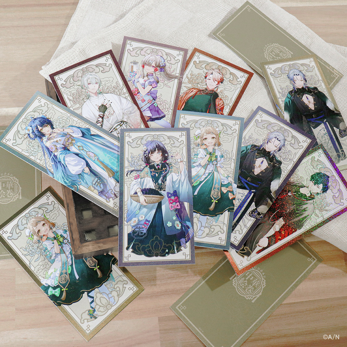 にじさんじ 中華絵巻】箔押し缶バッジ 夢追翔 7個まとめ