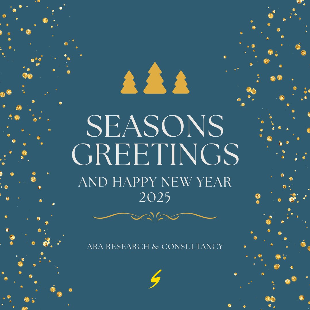 As the year ends, we reflect on the power of knowledge and insights in driving progress. At ARA Research and Consultancy, we are proud to help shape a brighter, more innovative future.

Wishing you joyful holidays and a new year of growth, success, and new opportunities.