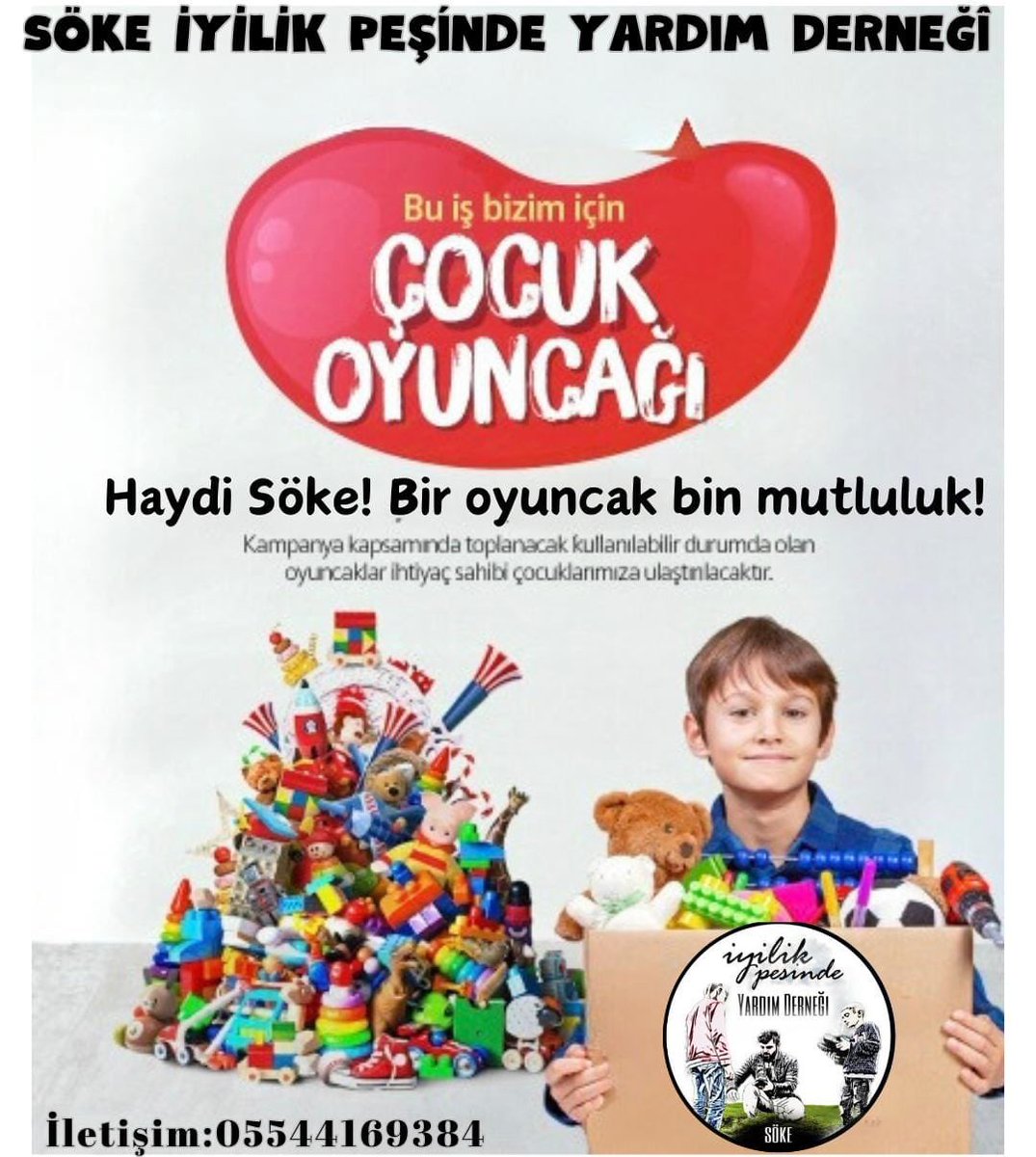 Haydi Söke! Bir oyuncak bir mutluluk 
#söke #iyilikpeşinde