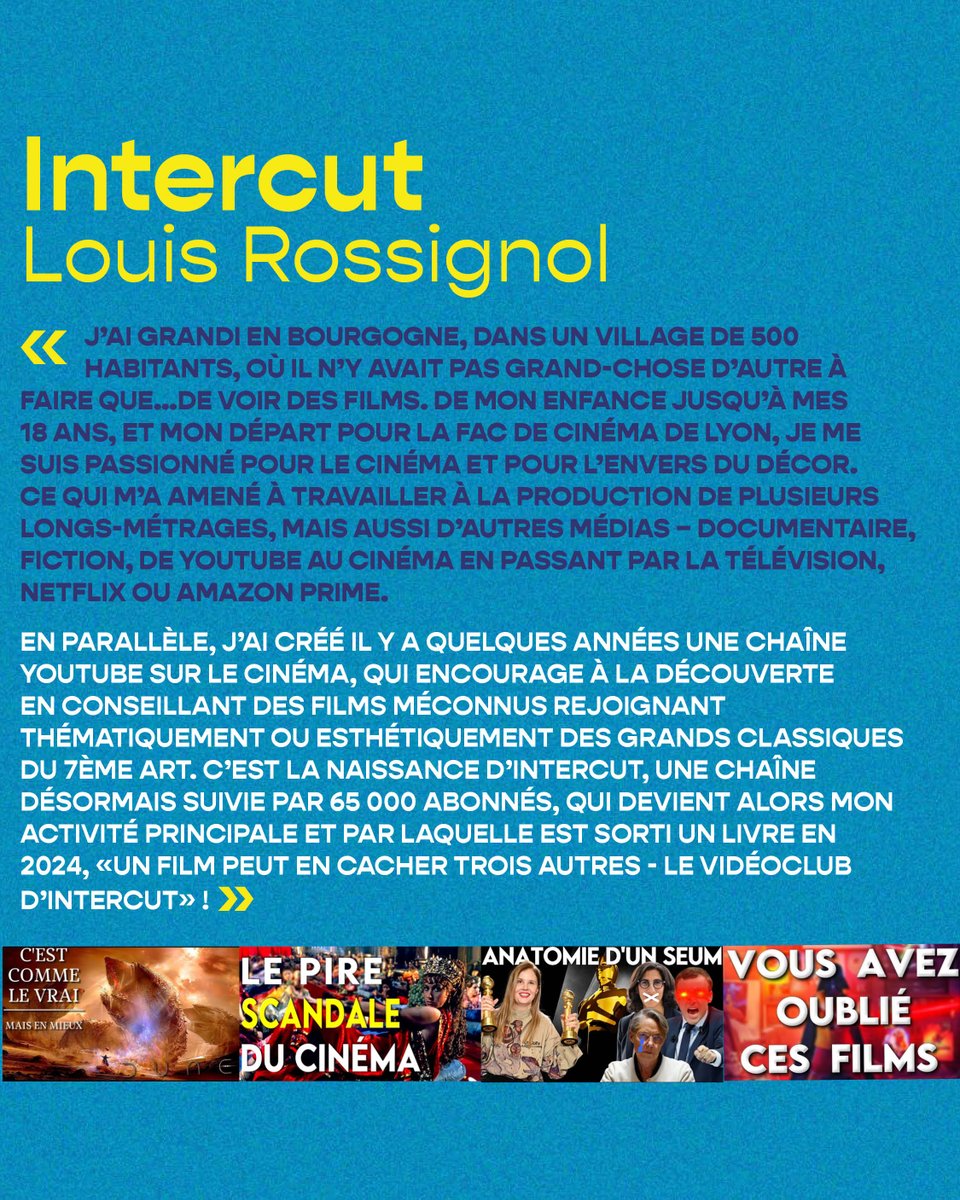 FestivalFilmPol's tweet photo. 🎬 Louis d'Intercut rejoint le jury courts métrages !

Le jury dédié aux courts métrages s’ouvre à de nouveaux horizons, avec des créateurs et créatrices de contenus passionnés de cinéma. Et pour inaugurer cette annonce, nous sommes ravis d’accueillir Louis.

#Cinéma #Intercut https://t.co/kq2PwuZTXX