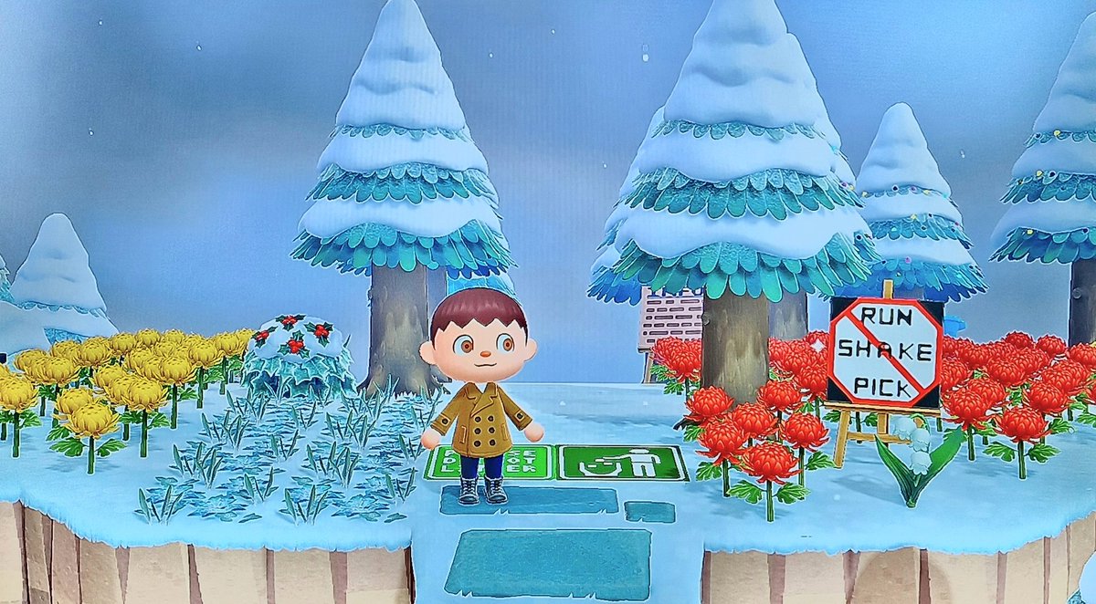 Tiefverschneite Landschaft  und zapfige Temperaturen. #AnimalCrossing #ACNH