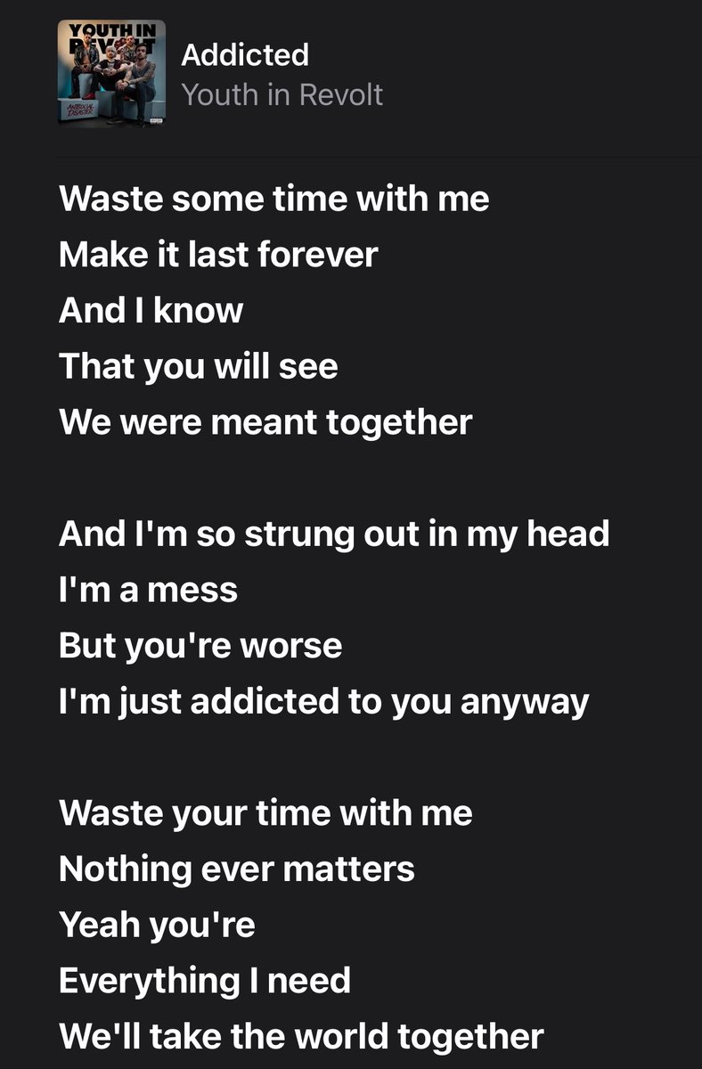 昨日出たYouth in Revoltの新譜のこの曲がおっさんに刺さりすぎるアンセム😢