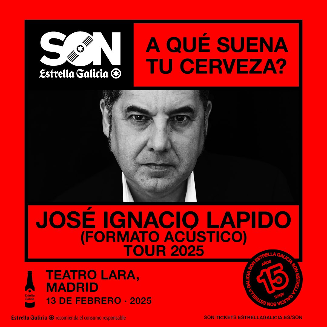 Un concierto de José Ignacio Lapido en acústico, en el mítico Teatro Lara de Madrid. No digo más. Bueno sí, puedes venir comprando tu entrada aquí: sonestrellagalicia.masgalicia.net/entradas/es/mu…

#JoseIgnacioLapido #Madrid #Acústico #Concierto