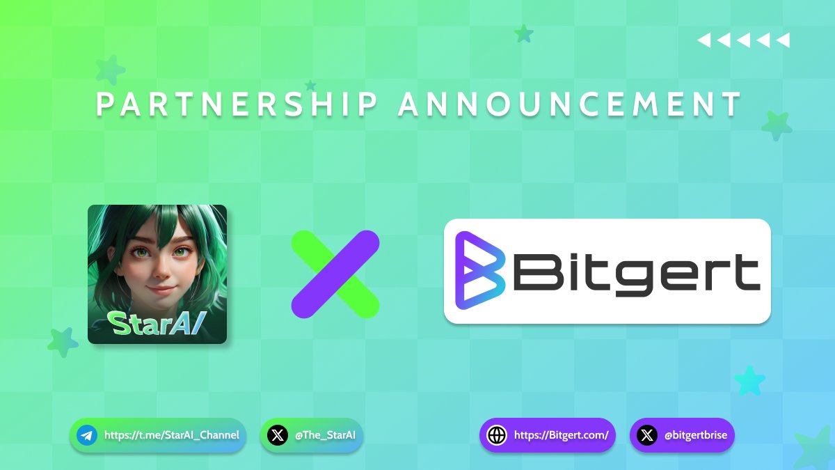 The_StarAI ✕ @bitgertbrise ✨🤝 We are thrilled to announce our partnership  with Bitgert! 👉 About Bitgert Bitgert is a rapidly expanding crypto  project that boasts a low-cost gas fee blockchain, CEX, and