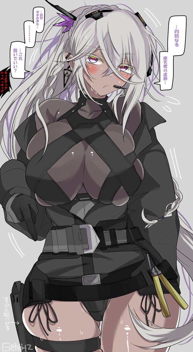 ドルフロ2の訓練着が灼熱なネメシスちゃん 