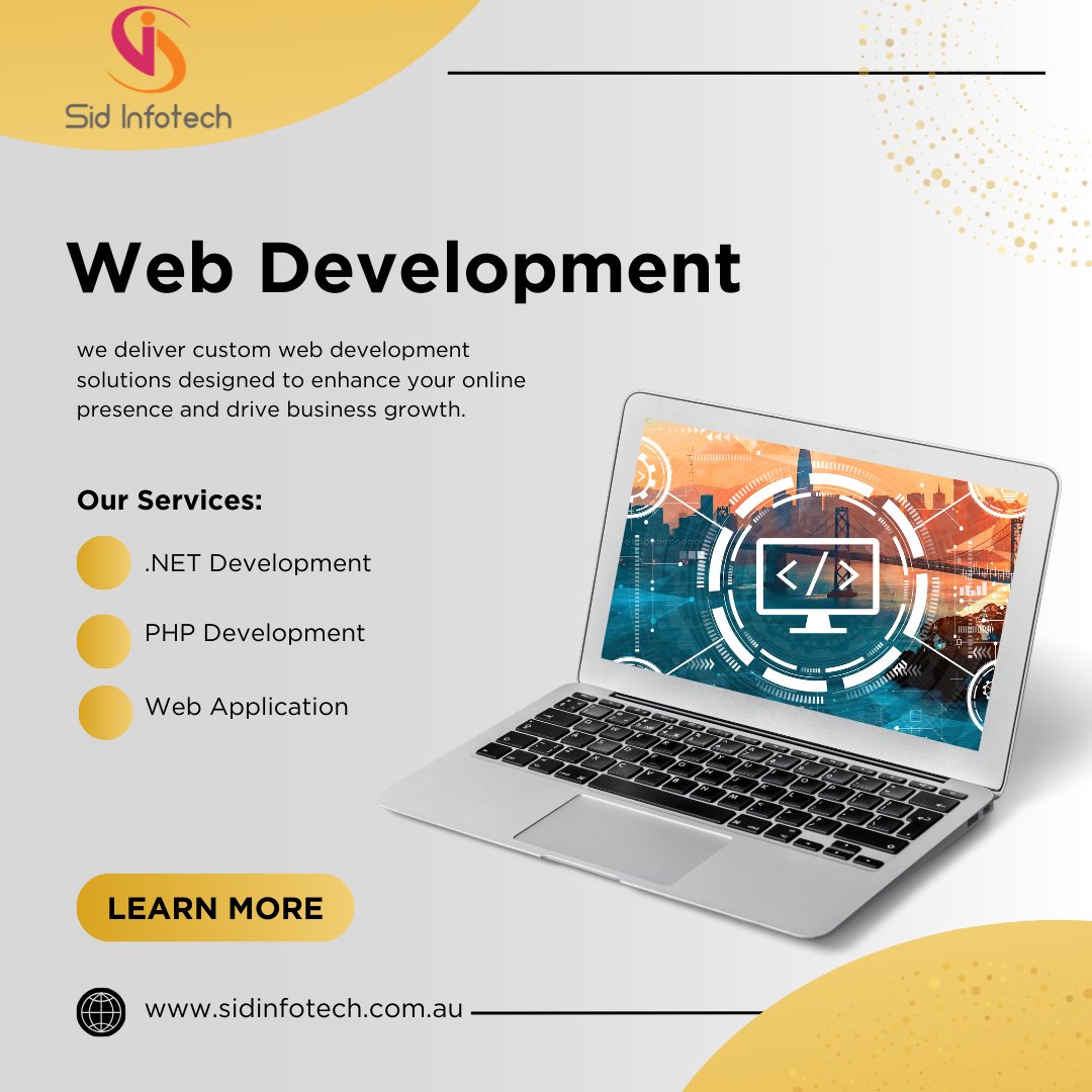 🌐 Transform your online presence with Sid Infotech! 🚀
We deliver custom, user-friendly web development solutions to drive your business growth.
🔗 Learn more: sidinfotech.com.au
.
.
#WebDevelopment #SidInfotech #DigitalSolutions #Innovation