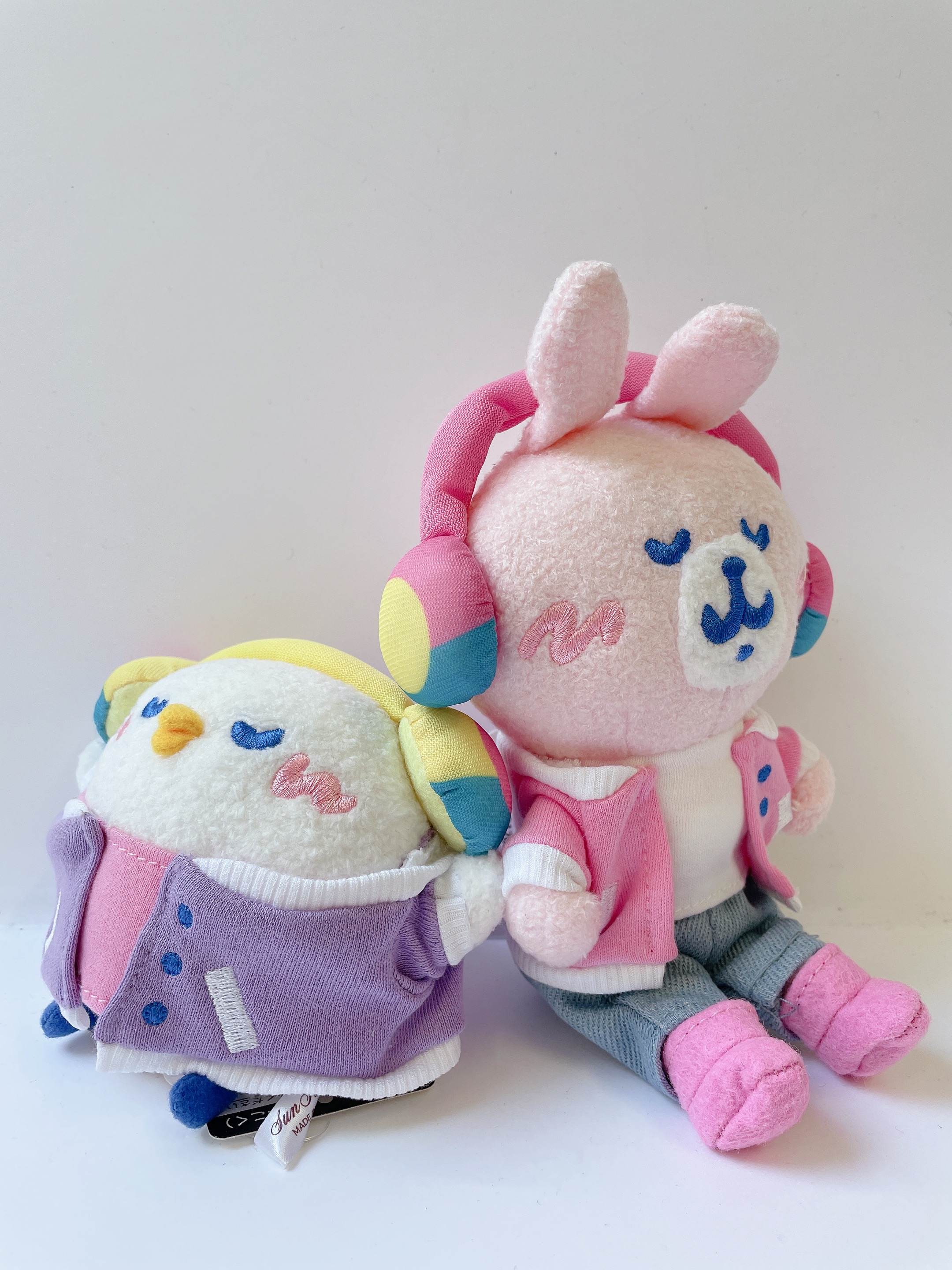 黄昏ブルーアワーピスケとうさぎぬいぐるみ カナヘイのピスケと