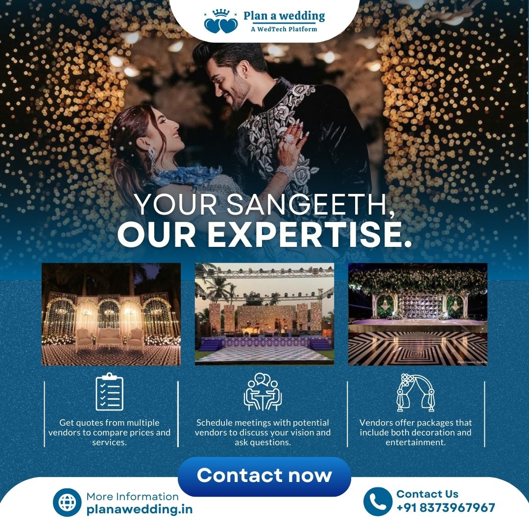 planawedding_in's tweet photo. Your ultimate destination for Sangeeth celebrations: stunning dรฉcor, lively entertainment, and all-inclusive wedding packages!
#planyourwedding #sangeethcelebrations #weddingentertainment #decordreams #weddingpackages #weddingplanningmadeeasy #southIndianweddingvibes https://t.co/hmJxfBpdCK
