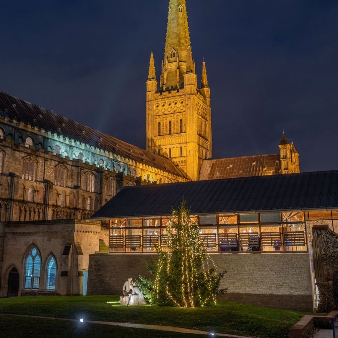 Nrw_Cathedral's tweet photo. Remember a loved one by placing a star on the Tree of Remembrance beside the Cathedral’s outdoor crib outside the Hostry.

The tree will be raising funds for YANA (You Are Not Alone), a Norfolk-based charity.

https://t.co/fQs3faIs6M https://t.co/YQ9lXb0IA0